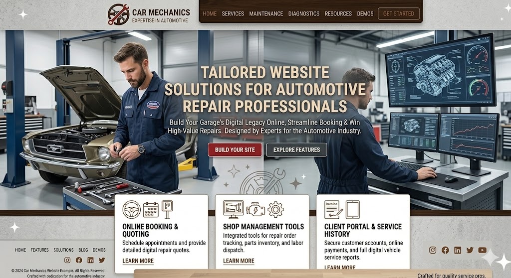 Car Mechanics Website Preview